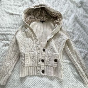 Gap Knit Jacket with a Hoodie